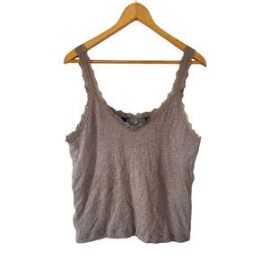 Millstrand Co.‎ Light Brown Sylvie Lace Plush Lining Tank Camisole
